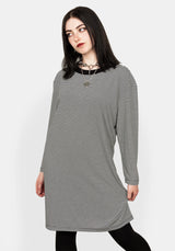 Audrey Lang Ärmel Kleid
