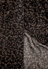 Delphinium Knopf Hoch Midi Kleid