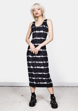 Neuron Jersey Midi Kleid