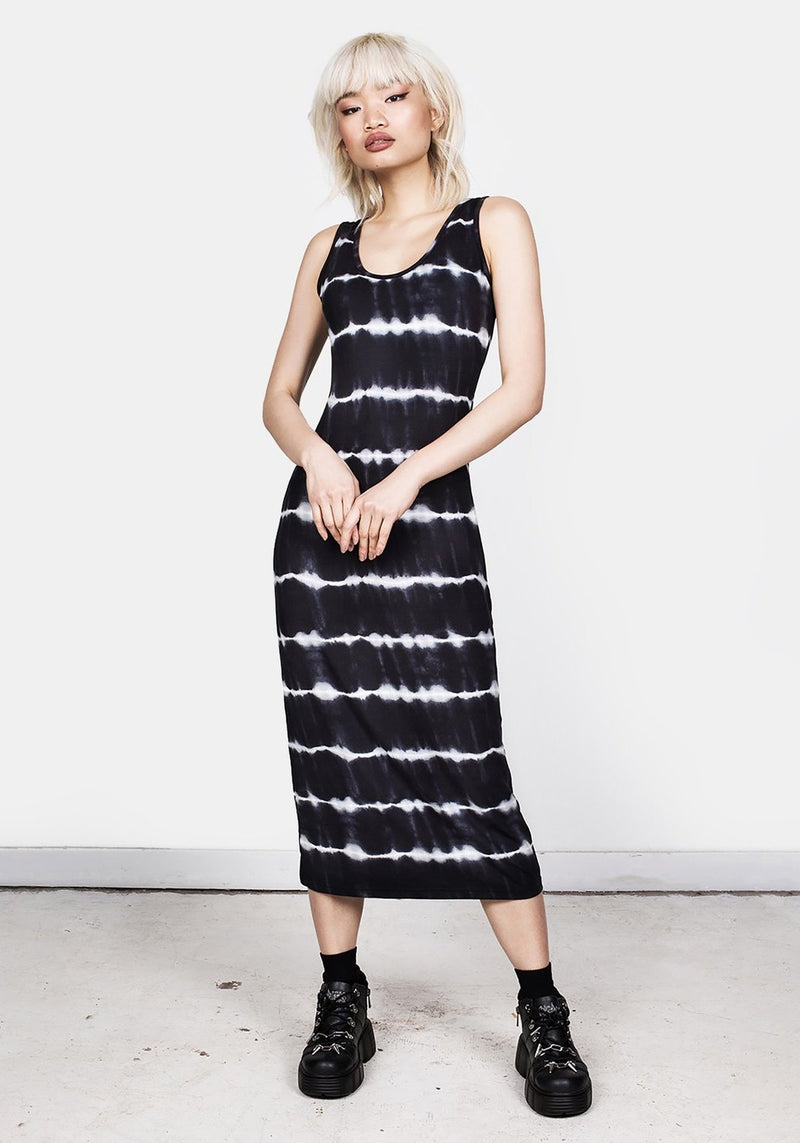 Neuron Jersey Midi Kleid