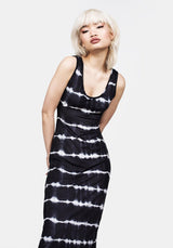 Neuron Jersey Midi Kleid