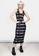 Neuron Jersey Midi Kleid