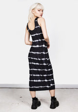 Neuron Jersey Midi Kleid