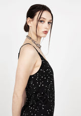 CELESTIAL MIDI SLIP DRESS