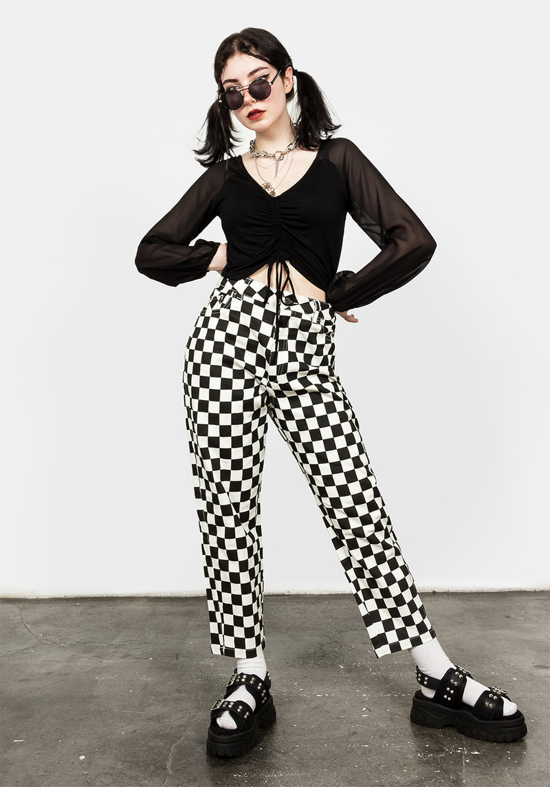 Checker Jeans