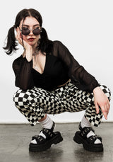 Checker Jeans