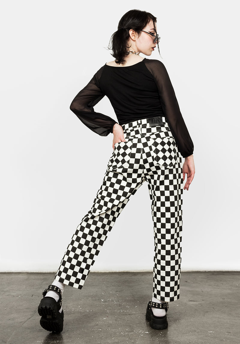 Checker Jeans