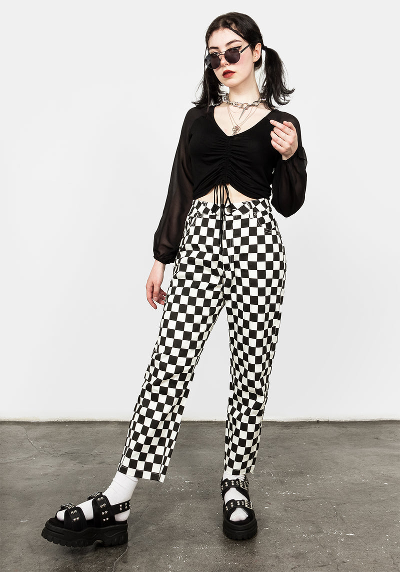 Checker Jeans
