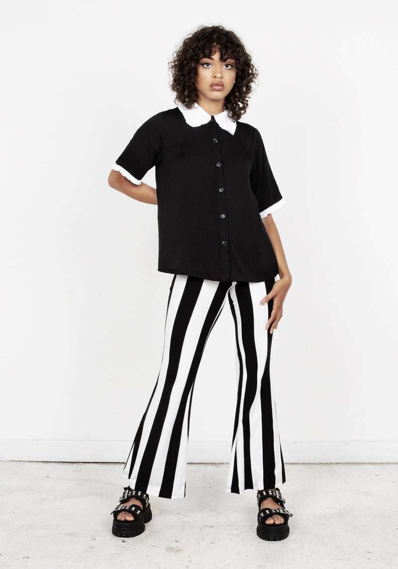 Afterlife Streifen Jersey Flares