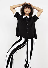 Afterlife Streifen Jersey Flares