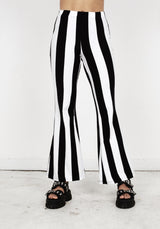Afterlife Streifen Jersey Flares
