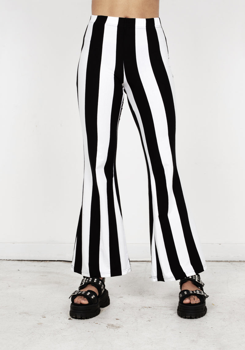 Afterlife Streifen Jersey Flares