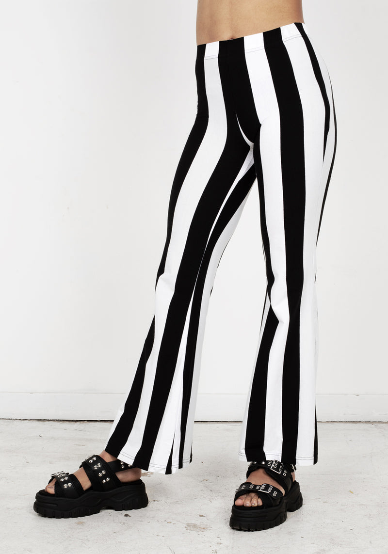 Afterlife Streifen Jersey Flares