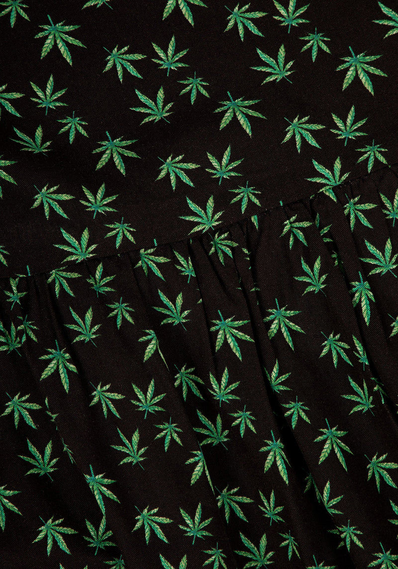 Mary Jane Rüsche Kleid