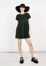 Mary Jane Rüsche Kleid