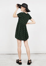 Mary Jane Rüsche Kleid