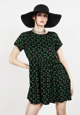 Mary Jane Rüsche Kleid