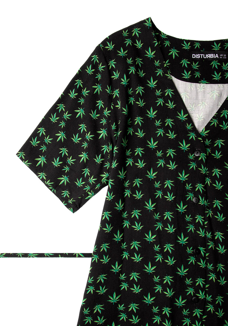 Mary Jane Knopf Hoch Kleid