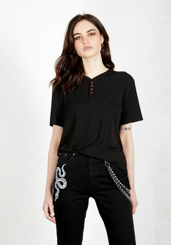 Rambler Henley Schwarz