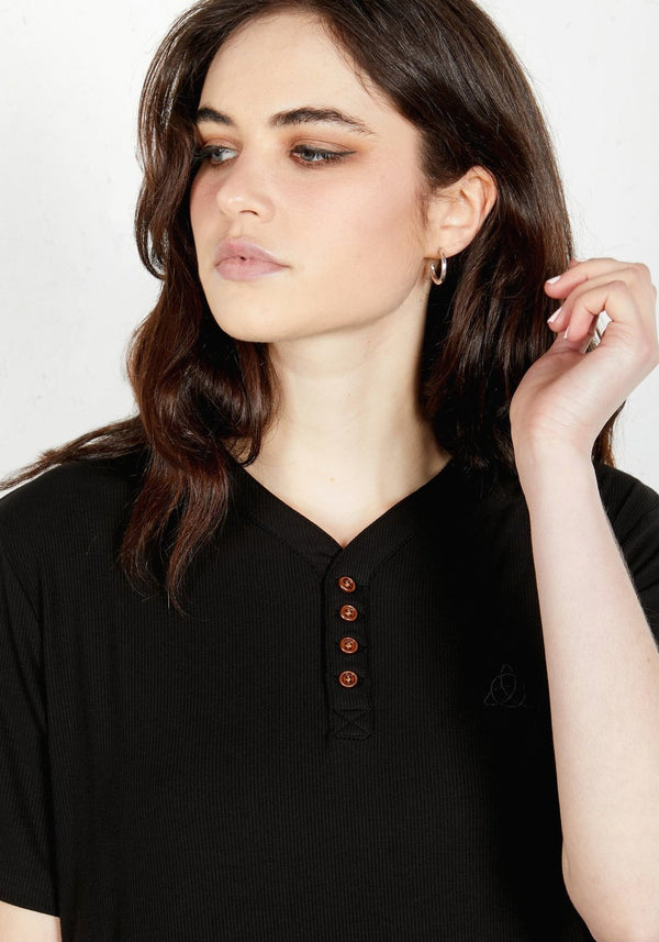 Rambler Henley Schwarz
