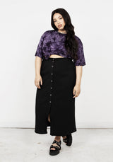 Lila Nebel Oversize T-Shirt