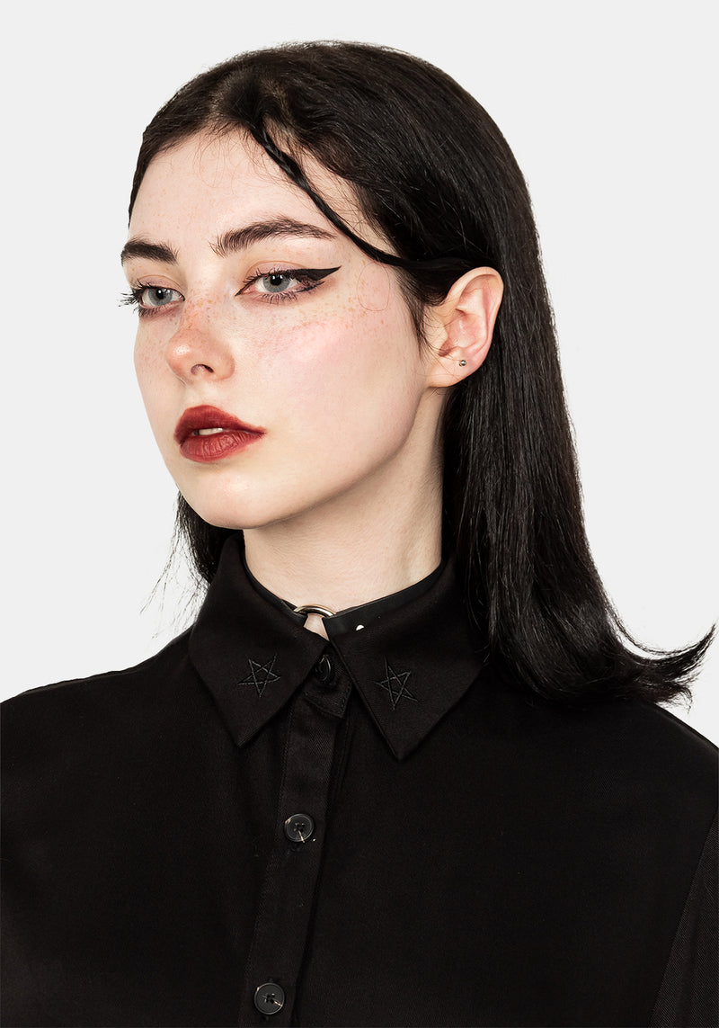 Mourning Stern Hemd Kleid