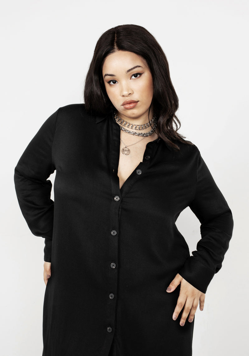 Mourning Stern Hemd Kleid