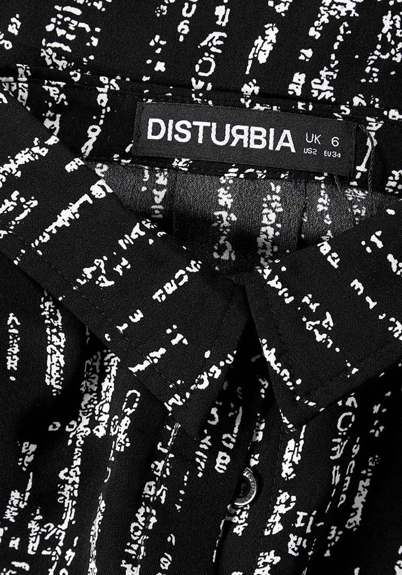 Digital Rain Hemd Kleid