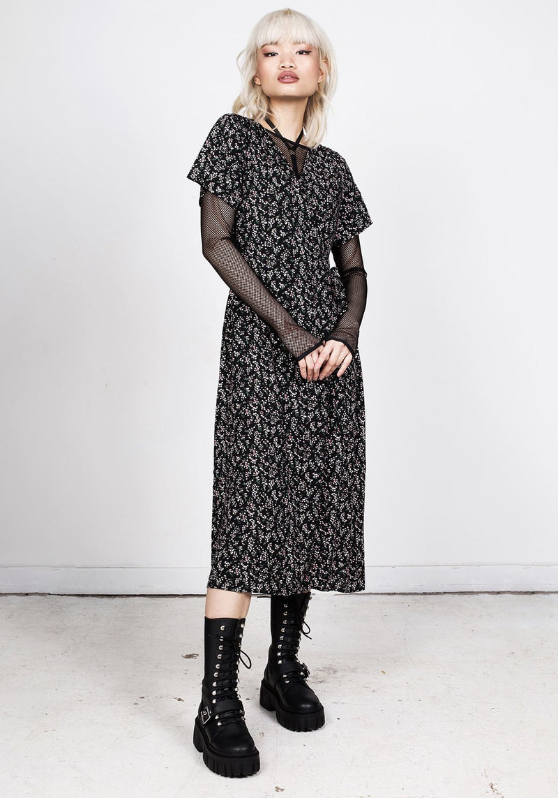 Sakura Midi Wickel Kleid