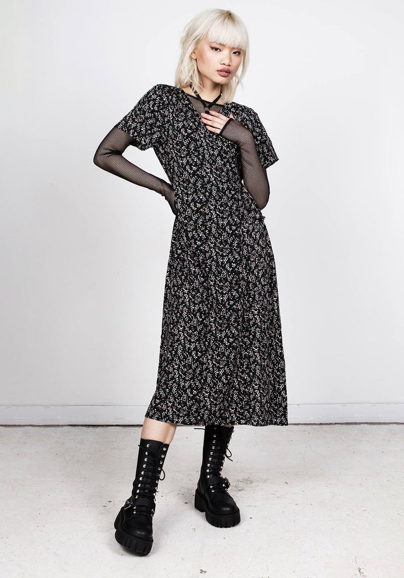 Sakura Midi Wickel Kleid