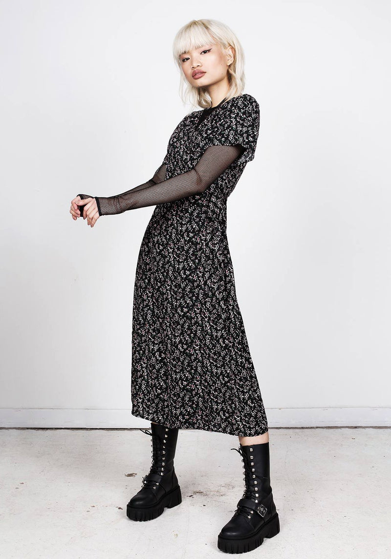 Sakura Midi Wickel Kleid