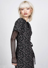Sakura Midi Wickel Kleid