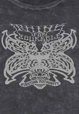 Schmetterling Vintage Waschen T-Shirt