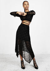 Delena Midi Taschentuch Rock
