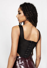 Vinci Kunst- Leder Korsett Top