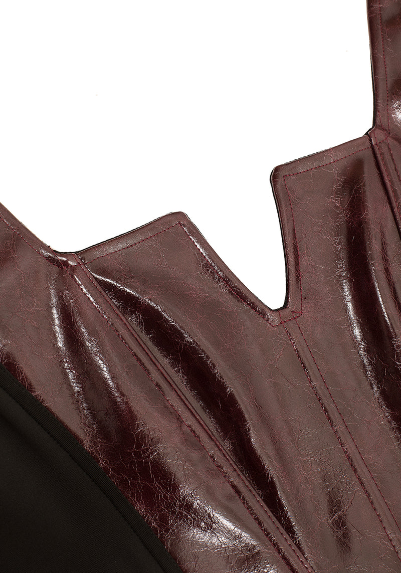 Vinci Kunst- Leder Korsett Top