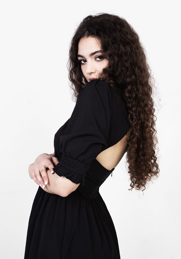 Divination Strukturiert Midi Kleid