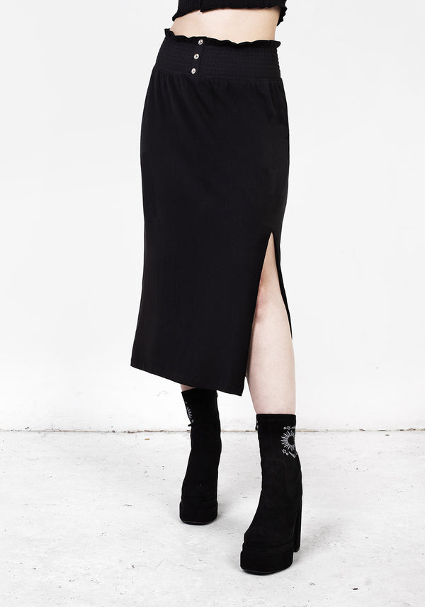 Dollsome Jersey Midi Rock