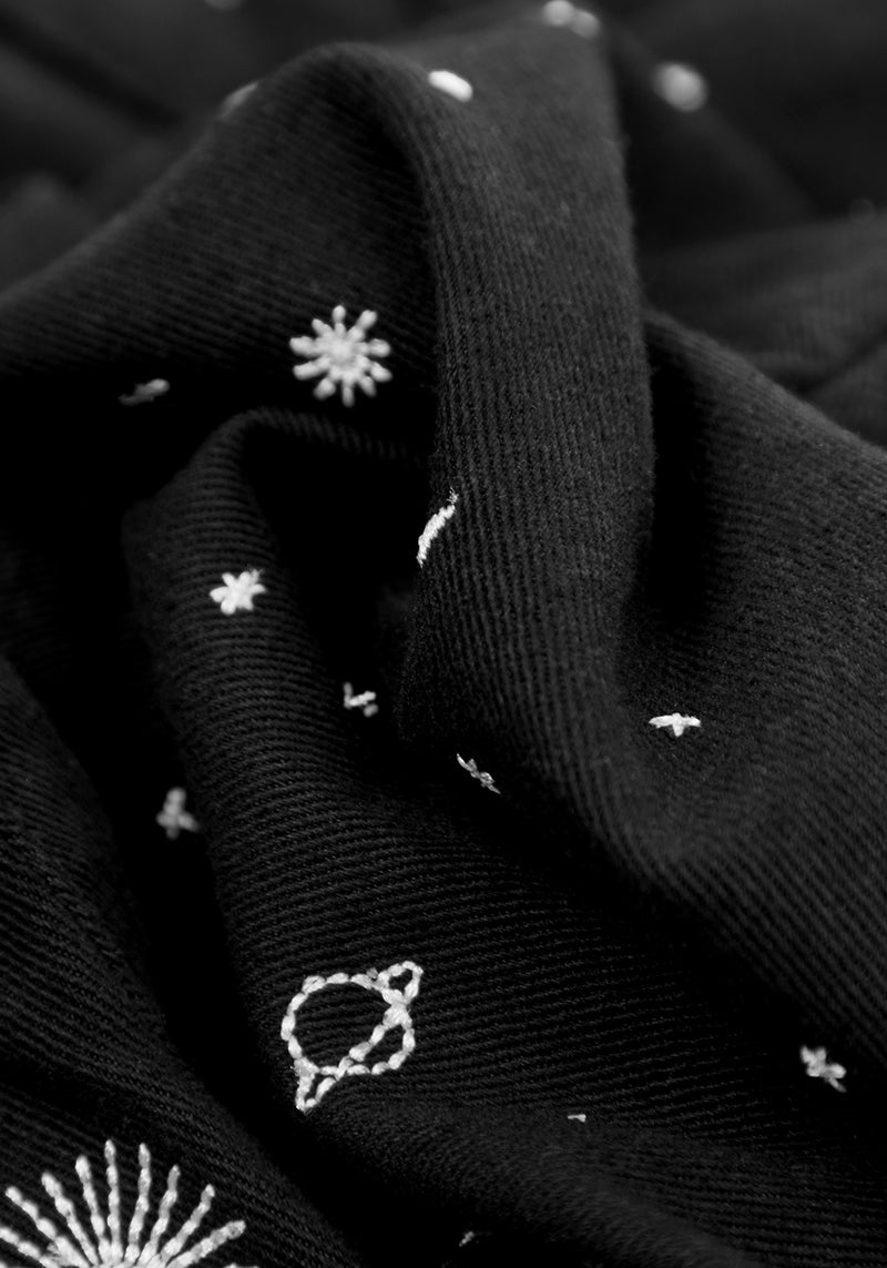 Celestial Bestickt Latzhose