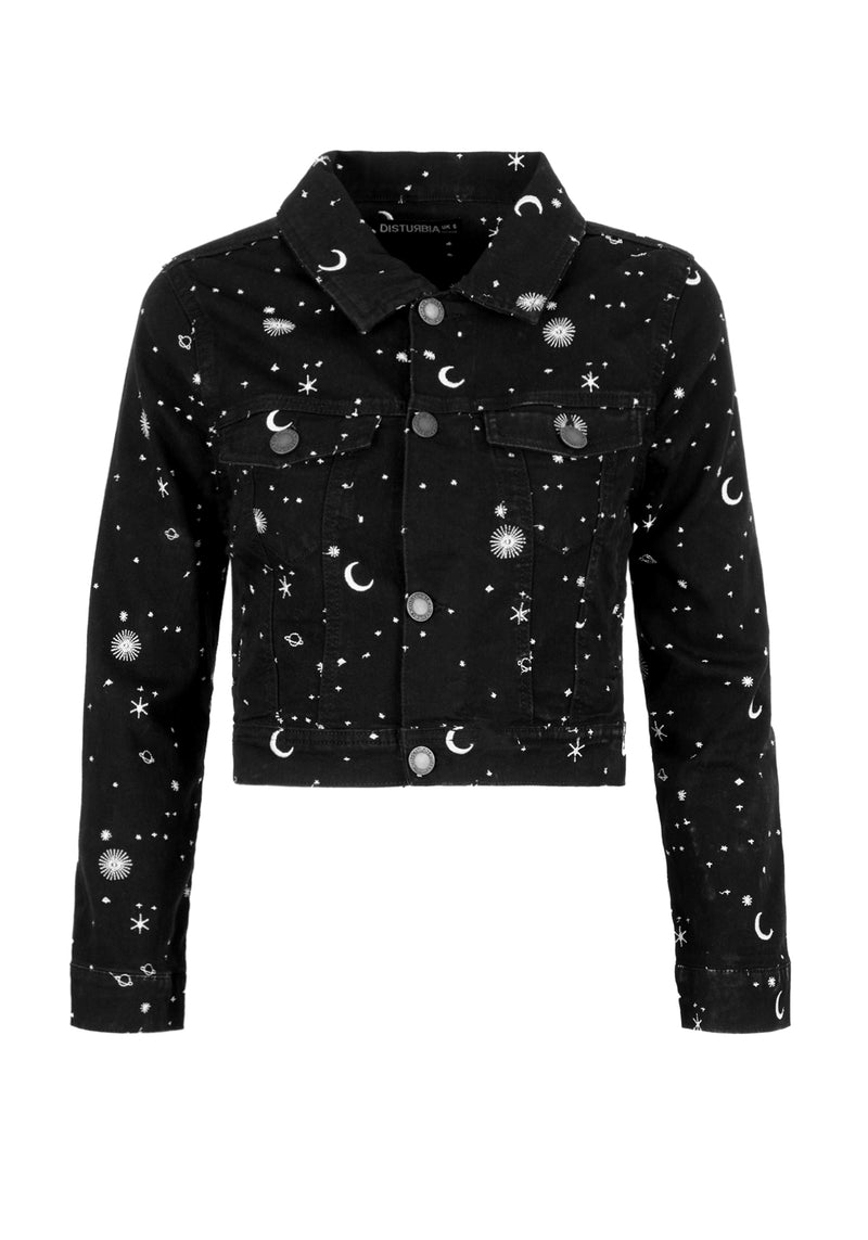 Celestial Bestickt Denim Jacke