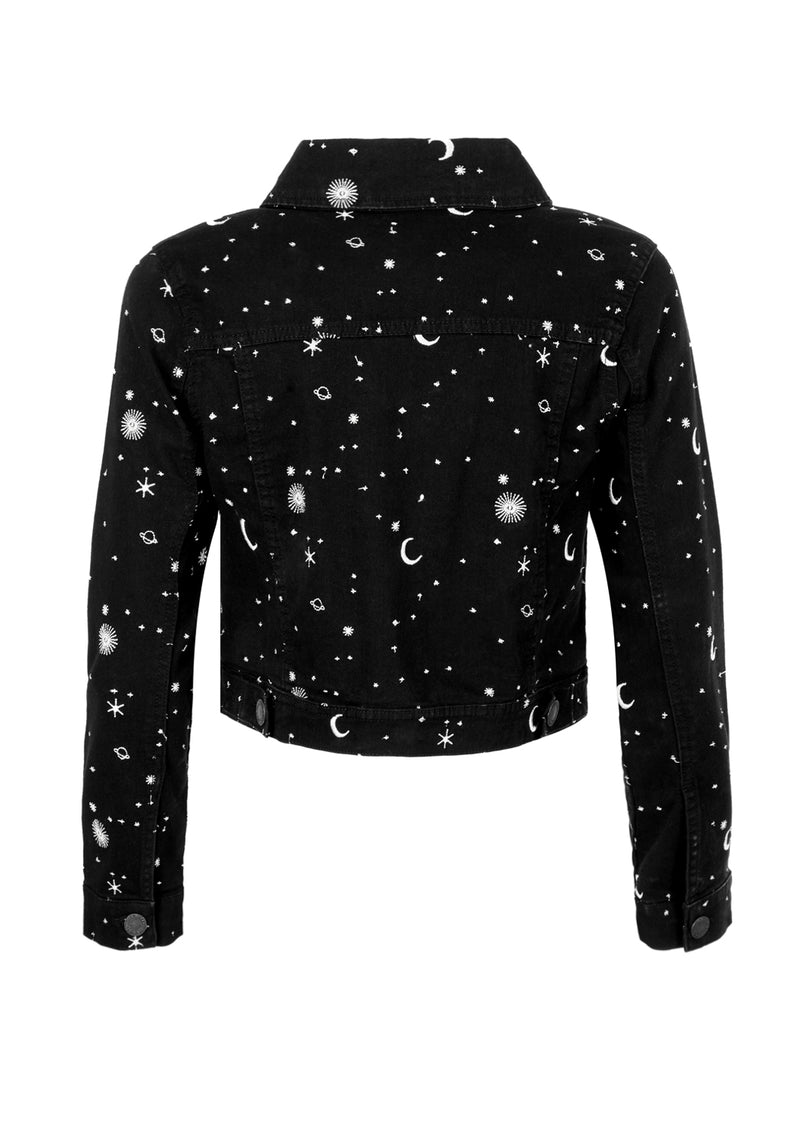 Celestial Bestickt Denim Jacke