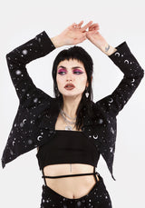 Celestial Bestickt Denim Jacke