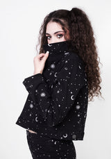 Celestial Bestickt Denim Jacke