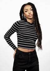Slash 90S Streifen Kurz Top
