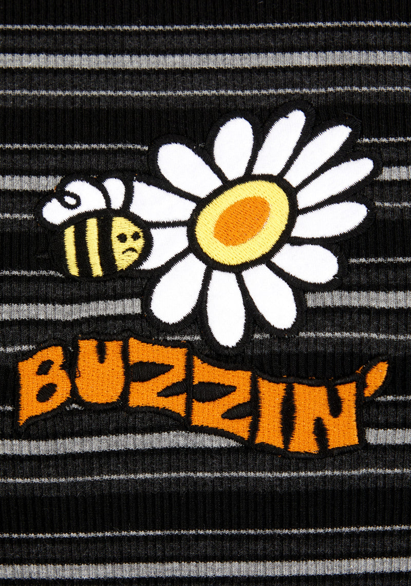 Buzzin Streifen T-Shirt Kleid