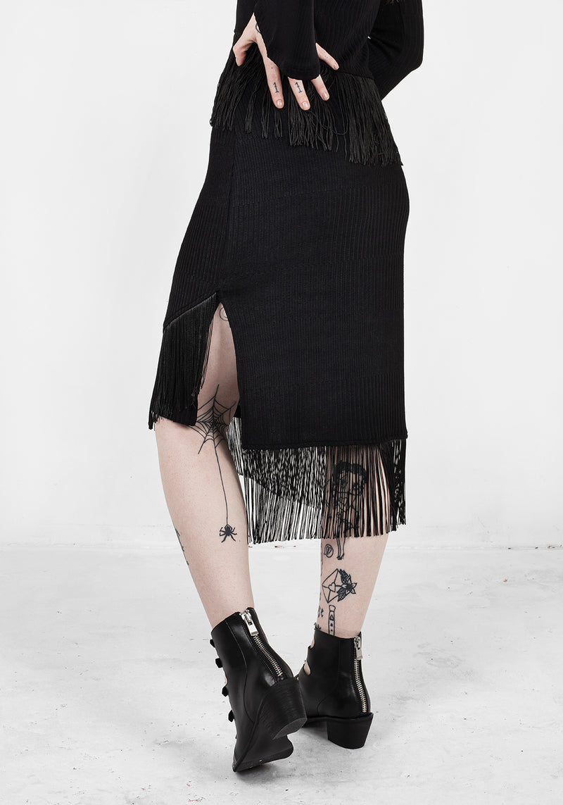 Littlelies Midi Fringed Jersey Rock