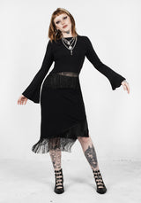 Littlelies Midi Fringed Jersey Rock