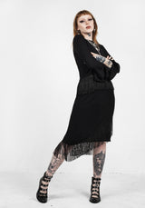 Littlelies Midi Fringed Jersey Rock