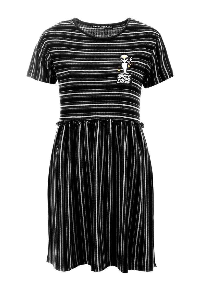 Space Cakes Streifen Mini Kleid