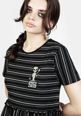 Space Cakes Stripe Mini Dress